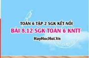 Bài 8.12 SGK Toán 6 tập 2 Kết nối tri thức